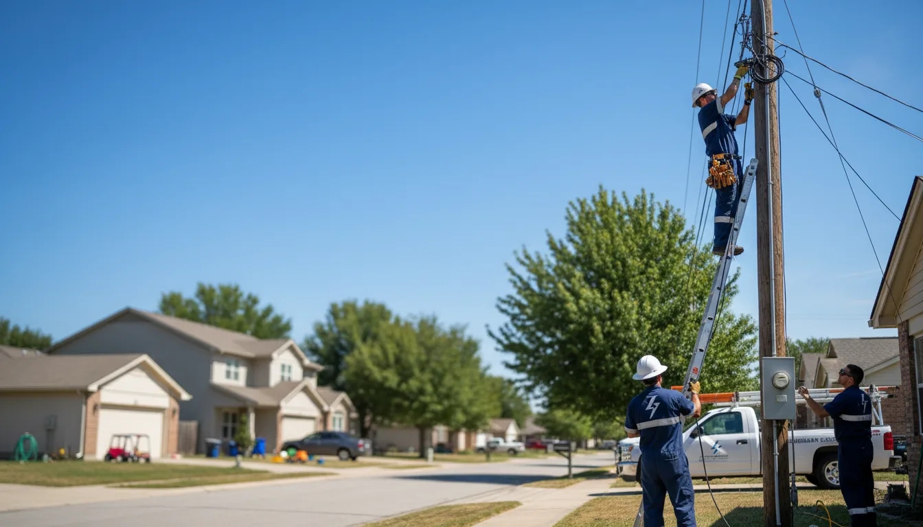 Residential electrician providing installation services in Penitas, TX